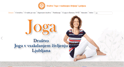 Desktop Screenshot of joga-ljubljana.org