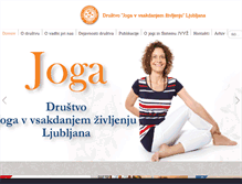 Tablet Screenshot of joga-ljubljana.org